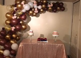 + 74 birthday party decorations : Balloon garland on walls