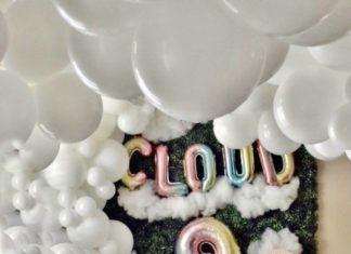 + 74 birthday party decorations : “Cloud Nine” Rainbows & Clouds 9th Birthday Party | Kara’s Party Ideas