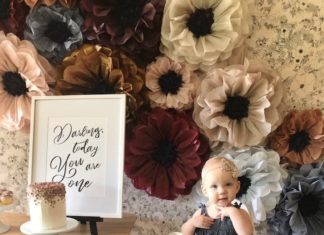 + 74 birthday party decorations : Fall Floral First Birthday Party | Kara’s Party Ideas