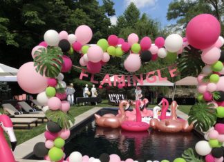 + 74 birthday party decorations : Lets Flamingle | Flamingo Party Decorations | Celebrated