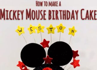 + 74 birthday party decorations : Mickey Mouse Birthday Cake!