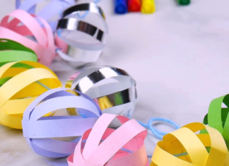 + 74 birthday party decorations : Paper Ball Garland
