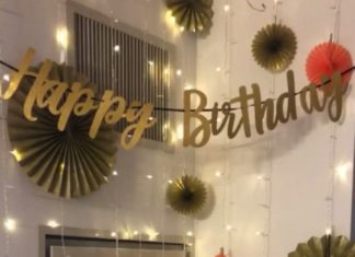 + 74 birthday party decorations : Peach and Gold Decor