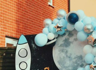 + 74 birthday party decorations : Space / Rocket Birthday Party