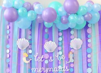 + 74 birthday party decorations : Streamer Backdrop, Fringe Backdrop, Mermaid Party Decorations, Mermaid Backdrop, Mermaid Birthday, U