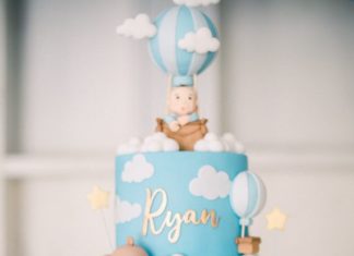 + 74 birthday party decorations : hot air balloon dessert table for an amazing 1st birthday party | Wedding & Party Ideas