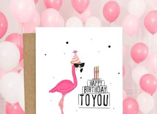+ 112 happy birthday wishes : “Happy Birthday to You” – Flamingo Birthday Card