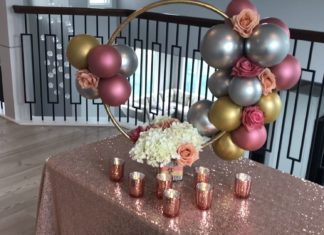 + 74 birthday party decorations : Diy- Hula Hoop Centerpiece
