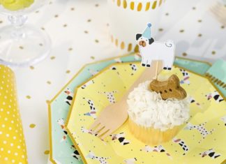 + 74 birthday party decorations : Furry Friends Mini Cupcake Toppers