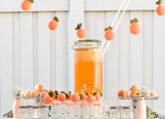 + 74 birthday party decorations : Peaches and Cream 1st Birthday Party | Kara’s Party Ideas