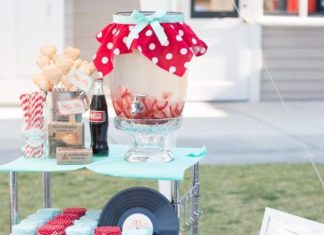 + 74 birthday party decorations : Retro Diner Themed Mother’s Day Party | Kara’s Party Ideas