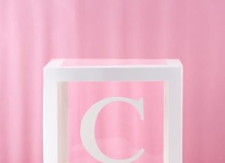 + 74 birthday party decorations : Transparent Alphabet Balloon Box For Party Decoration – C