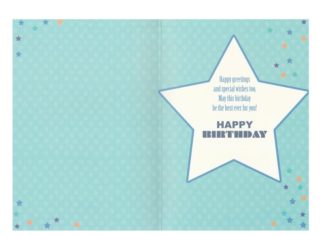 + 112 happy birthday wishes : Birthday Card – Large Star