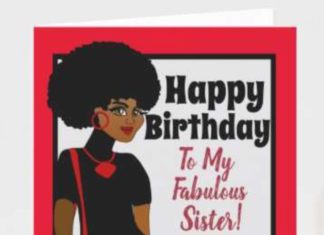 + 112 happy birthday wishes : My Fabulous Sister African American Birthday Card