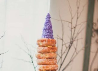 + 74 birthday party decorations : Cool donut tower at a Rapunzel birthday party! See more party planning ideas at …