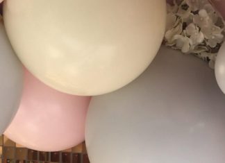 + 74 birthday party decorations : Gold sequin backdrop with balloons