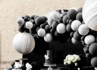 + 74 birthday party decorations : Monochromatic Popping Bottles Baby Shower | Kara’s Party Ideas