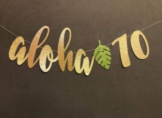 + 74 birthday party decorations : Aloha 70 birthday banners , 70th Birthday Party Decor,70th Birthday Party, Glitter Banners – Silver