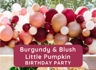 + 74 birthday party decorations : Burgundy & Blush Little Pumpkin Birthday Party | Kara’s Party Ideas