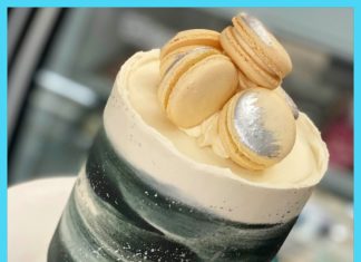 + 74 birthday party decorations : Black and Grey Swipe To Go Birthday Cake