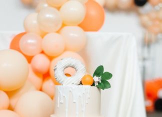 + 74 birthday party decorations : Sophisticated Orange Ombre Birthday Party | Kara’s Party Ideas