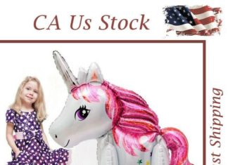 + 74 birthday party decorations : US 2PC Giant Unicorn Foil Balloons Kids Birthday Party Baby Shower Decor Supply